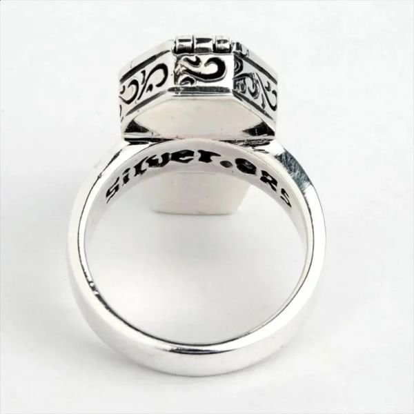 

Mens Designer Ring Retro Halloween Skull Flip Coffin Gothic Punk Steam Motorcycle Party Gift Jewelry BFP2410249 PTP5