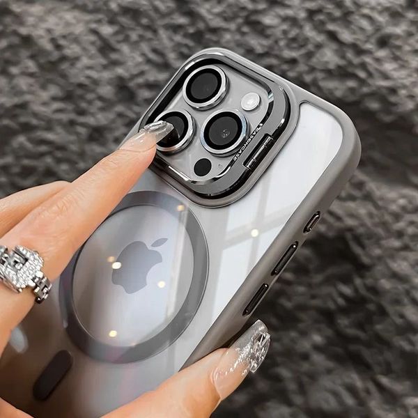 

anti-fall Advanced Apple uses 16Promax mobile phone case iPhone15Pro high-end all-inclusive 13/14 designer wholesale transparent case. ., Orange
