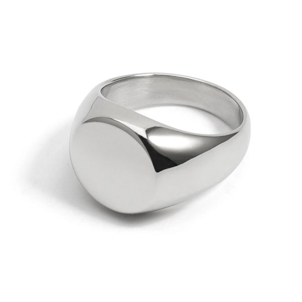 

Ring Geometric circle Flat ring Fashion stainless steel punk ring ring