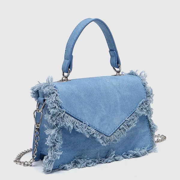 

Designer Vintage Tassel Bag Denim Blue Mini Chain Bags Ladies Handbags BFP2410231 PTP2, White