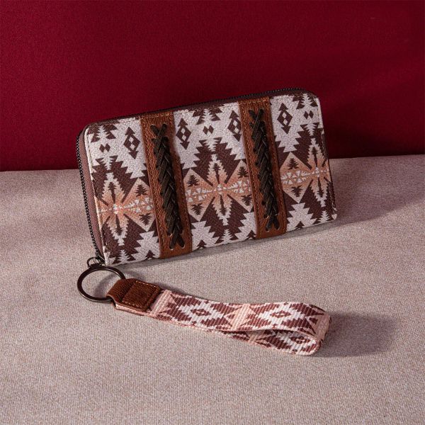 

Fashion Women Card Bag European And American Vintage Print Bohemian Style Wallets Lady Holding Purse BFP2410235 PTP2, Khaki+blue