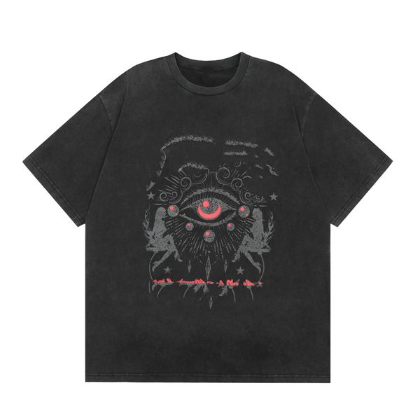 

Men's T-Shirts Summer Apparel New Fashion Tees & Polos Cool Print Trendy Slogan Abstract Art Elements Couple Large Size Loose Short Sleeve High Quality, Black