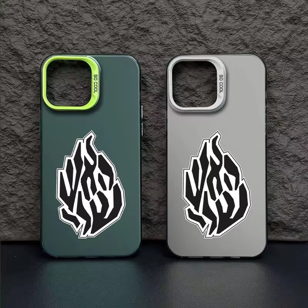 

Flame Phone Case for iPhone 16 15 14 13 Pro 12 11 Pro Xs X XR Max 8 7 SE Laser Hard PC+TPU Cases Back Cover, H374p1gray