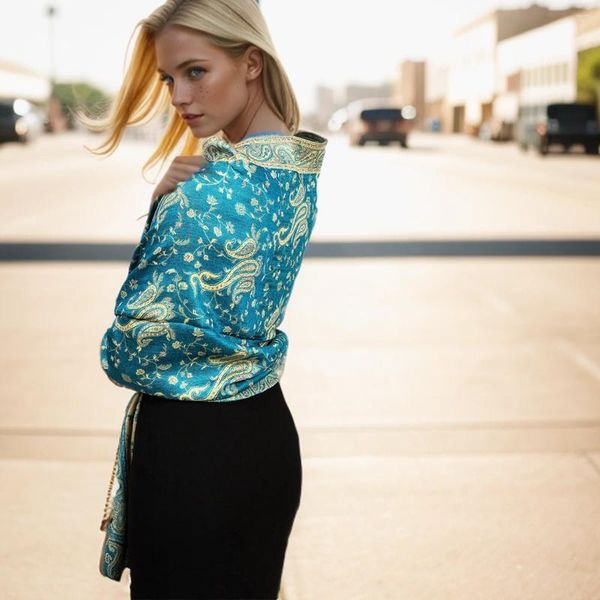 

Scarves Shawl Soft And ece go Autumn Cape designers Retro Scarf silk Silky Women's nice scarf Winter