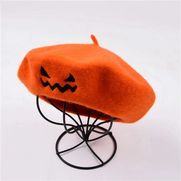 

Casual Spring And Autumn Beret Wool Keep Warm Womens Halloween Hats Painter Hat Embroidery Halloween Gift Party Solid Color BFP2410258 PTP4, 02_color