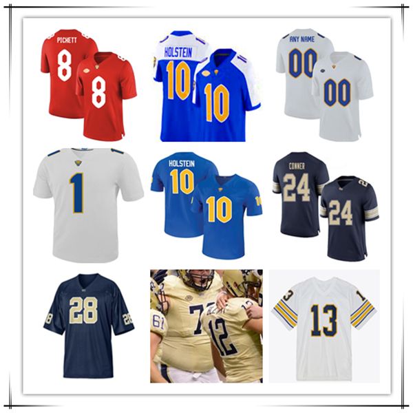 

Eli Holstein College Football Jerseys Desmond Reid Daniel Carter Konata Mumpfield Kenny Johnson Censere Lee Raphael Williams Donovan McMillon Kyle Louis Lovelace, Men white style