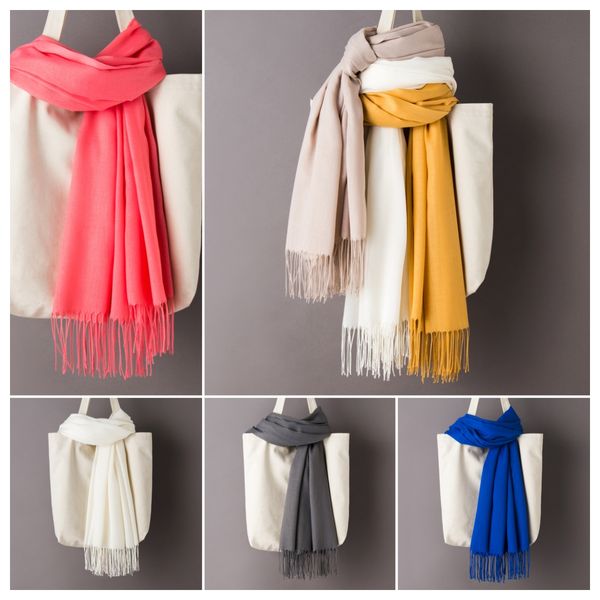 

200*70cm Unisex Cashmere Scarf Warm Shawl Female Pashmina Kerchief Wool Stole Head Neck Long Winter Women Ladies men muffler