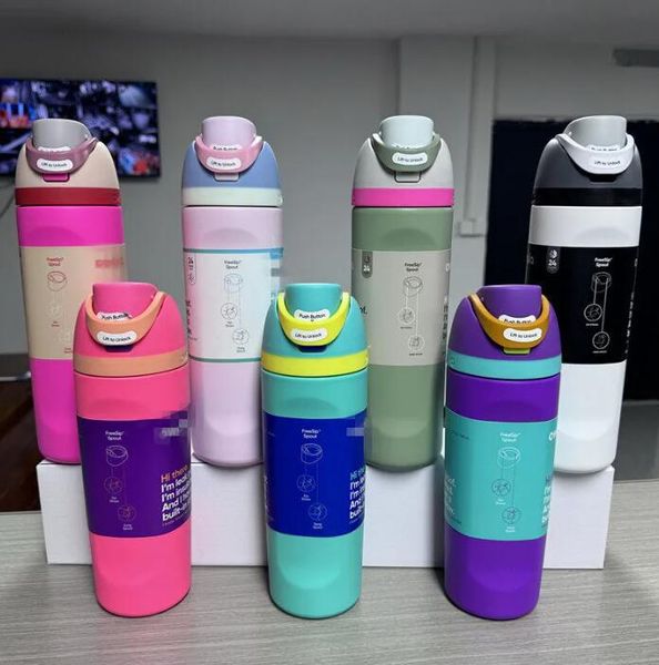 

OWALA 1PC Tumbler Insulated Stainless Steel with Straw BPA-Free Sports Water Bottle Great for Travel 19OZ 24OZ 32Oz GG1028, Army green