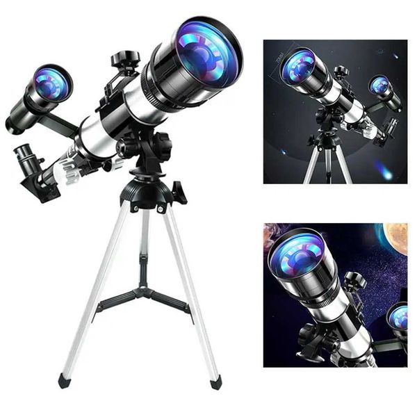 Portable 70mm Aperture Astronomical Reflector Telescope Set With TripodXJ241028