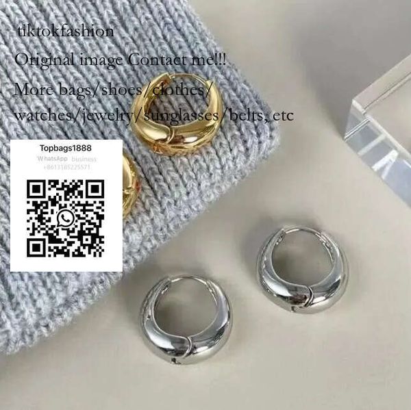 

High Quality Designer Chunky Hoop Dupes Hypoallergenic Gold Plated Earrings Fashion Jewelry for Women Girls a3263