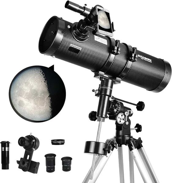 Telescope 130EQ Newtonian Reflector Telescopes for Adults Professional Telescopes for Adults Astronomy ComesXJ241028