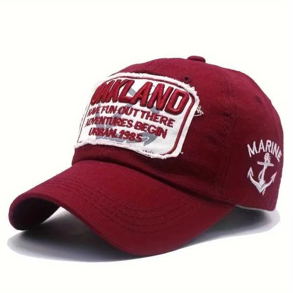 

Casual Letter Embroidered Vintage Snapback Ball Caps Unisex Washed Cotton Baseball Cap Hat Men And Women Streetwear Outdoor Sports Hats BFP24102910 PTP4, Red