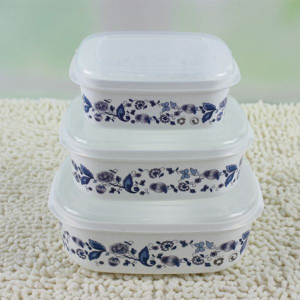 Oval celadon porcelain preservation box Chinese medicine mud paste box 300g mud film box 500g mud moxibustion box plastic packaging box