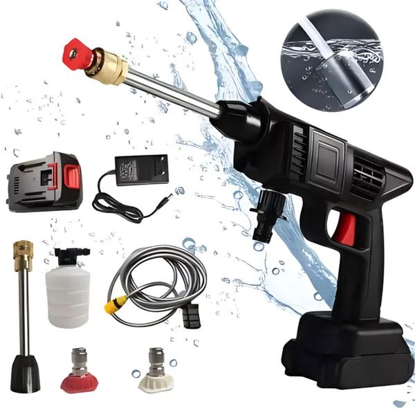 

Washer Cordless Pressure Gun, Portable Power Cleaner, Suitable for Outdoor Cleaning and Watering Car washing tool