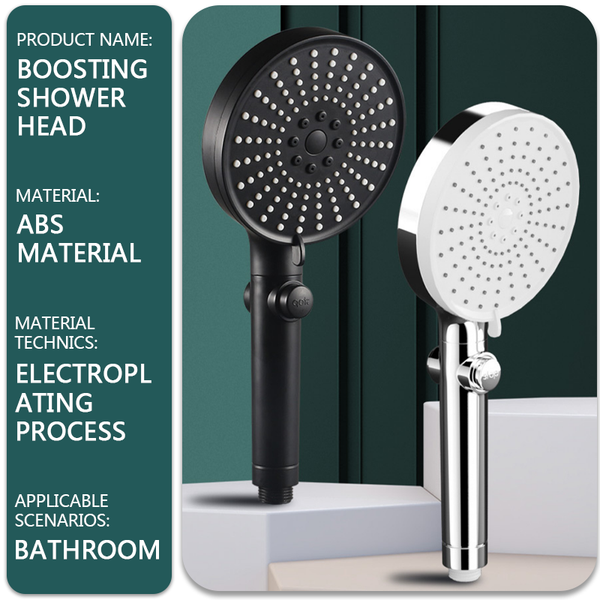 Boosting showerhead, showerhead, bathroom heater, household bathroom water heater, boosting showerhead, super strong rain shower set