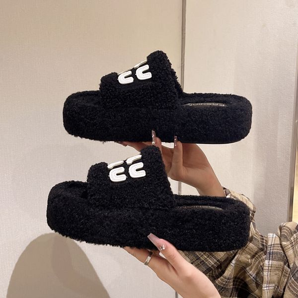 

Designer Women's Memory Foam House Bedroom Slippers for Women Fuzzy Plush Comfy Faux Fur Lined Slide Shoes Anti-Skid Sole Trendy Slippers,fashion pattern