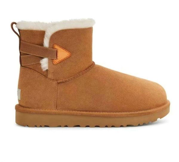 

Designers Children Toddler Baby Boots Kids Boys Girls Slippers Women Winter Children's Plush Warm Shoes Australia Suede Snow Boot, Brown