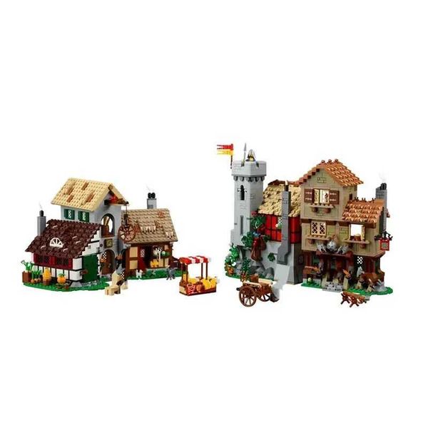 

New 3304PCS Medieval Town Square Building Blocks Compatible 10332 Bricks European Kids Adults Toys GiftsXJ241029, Multicolor