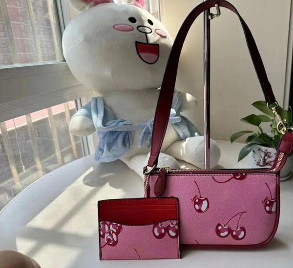 MINI Designer Red Cherry Bag Wallet Leather Tote Luxury Cross Body for Women Handbags Purse Lady Fashion Shoulder City