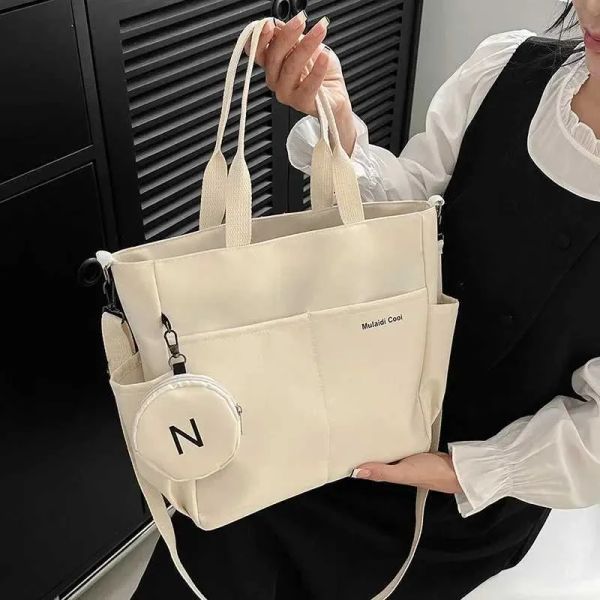 

Women Shoulder Crossbody Bag Japanese Canvas Tote Messenger Bag for Student 2024 Ladies Hand Bags Female Handbag Bolsa Feminina BFP24103010 PTP1, Black