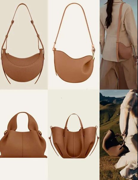 

Designer Half Moon Smooth Shoulder Black Tote Underarm Fashion Women Cross Body Bag Mini Purse Textured Leather Hobo Bags 255 916, Army green