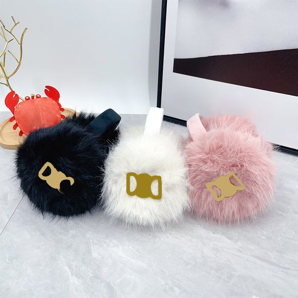 

Fashionable And Warm Male And Female Earplugs Winter Solid Color Plush Earplugs Winter Multifunctional Antifreeze Earplugs 3 Color To Choos, C3