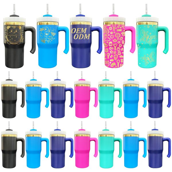 Kid-Friendly 20oz Gold-Plated Stainless Steel Insulated Water Bottle - Vacuum Sealed Travel Mug with Lids & Straws for Personalization
