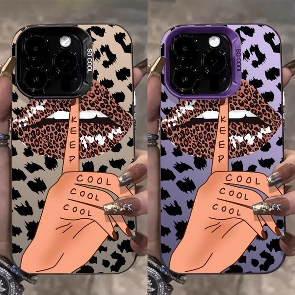 

Lips Phone Case for iPhone 16 15 14 13 Pro 12 11 Pro Xs X XR Max 8 7 SE Laser Hard PC+TPU Cases Back Cover-H403, H330p1white