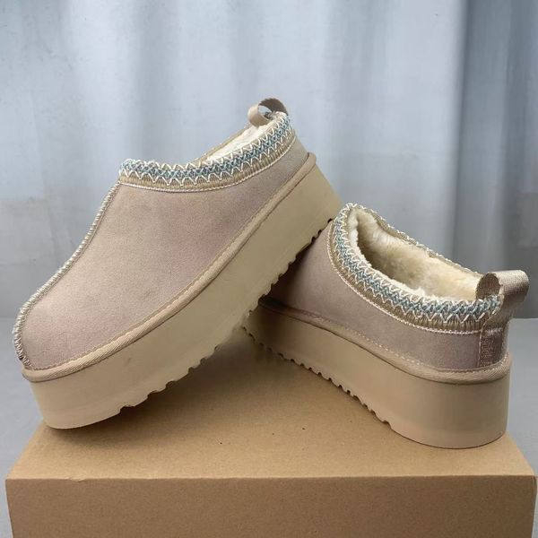 

2024 Womens Tazz Slippers Tasman Fur Slides Classic Mustard Seed Sand Ultra Mini Platform Boot Slip-on Les Petites Suede Wool Seal Winter Designer Size 35-44 AAAA++++, G-1