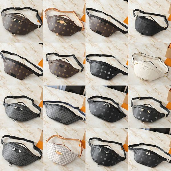 

Cross Body bumbag waist bags fanny pack designers Leather Fashion shoulder bag Serial Number Date Code Dust Bag 44cm, 37*14*13cm-1