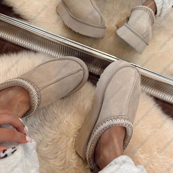 

Sell Winter Womens Designer Slides High Quality Ladies Tazz Slippers Tasman Classic Chestnut Platform Slide Luxury Mustard Seed Booties Plus Size 43 No Shoes Box, Color 1