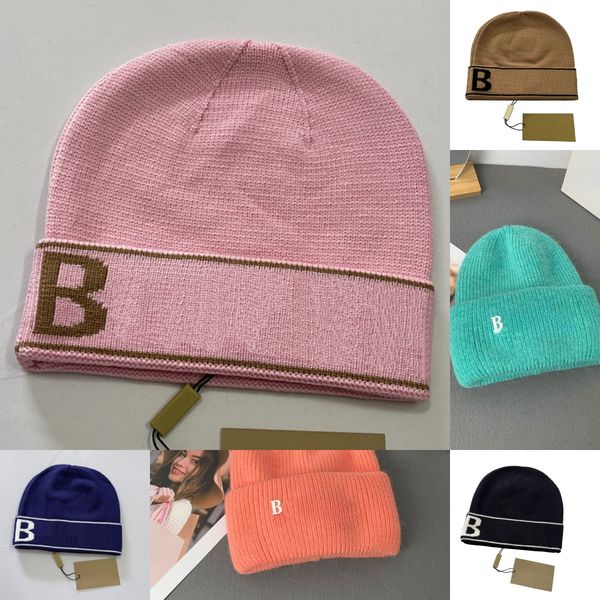 

Autumn winter knitted beanie bb letter conjoined decal logo Caps for Men Women Outdoor Sport Wool Warm Skull Beanies Cap Casual Couple Street Hat Y8, Cap 5