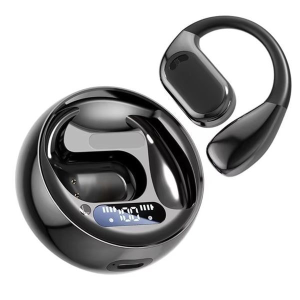 

OWS Ear Hook Bluetooth Earphones HIFI Sound Wireless Headset Active Noise Cancellation Headphones Game Sports Earbuds With mic M76, Beige