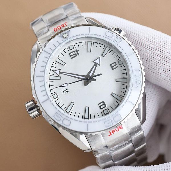 

design mens watches fully automatic mechanical 43mm colors stainless steel watch waterproof strap multiple watch fashion wristwatch wat nmmc, Slivery;brown