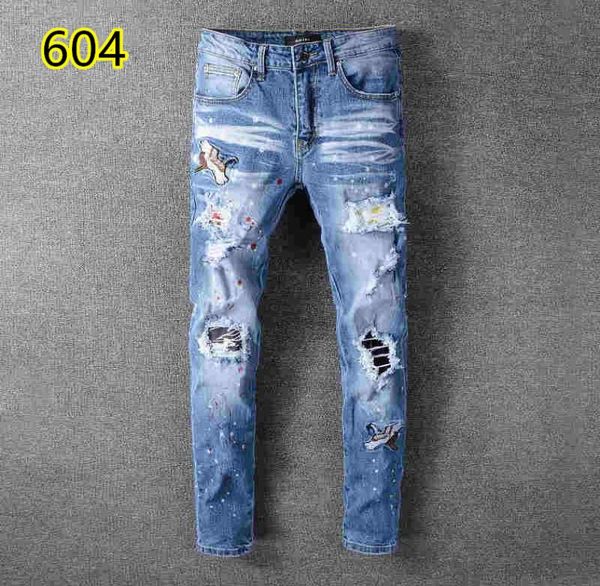 

2019 007 i jeans famous brand designer jeans men fashion street wear mens biker jeans man pants2888640, Blue