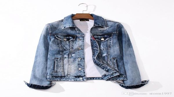 

19fw fashion designer design autumn and winter new men039s denim jacket europe and america street graffiti denim jacket men w024533204, Black;brown