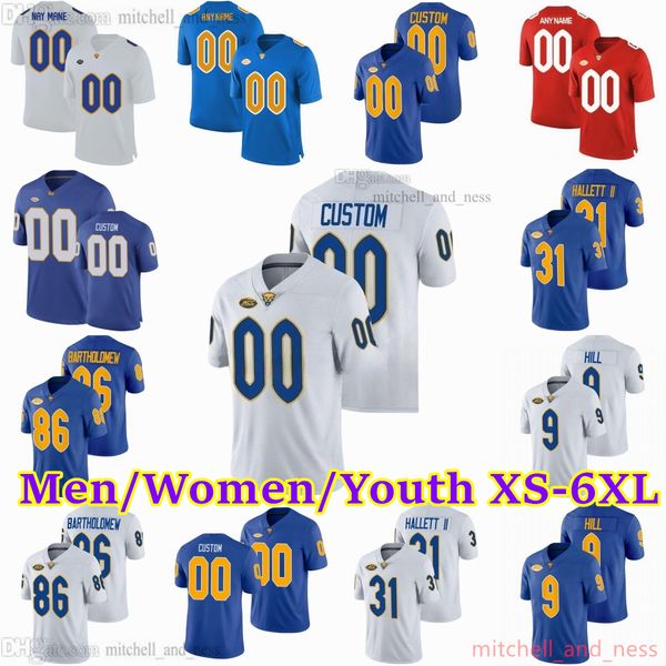 

2023-24 custom ncaa pittsburgh panthers football jersey 9 rodney hammond jr. 23 todd sibley jr. 2 israel abanikanda 12 m.j. devonshire 19 ja, Black