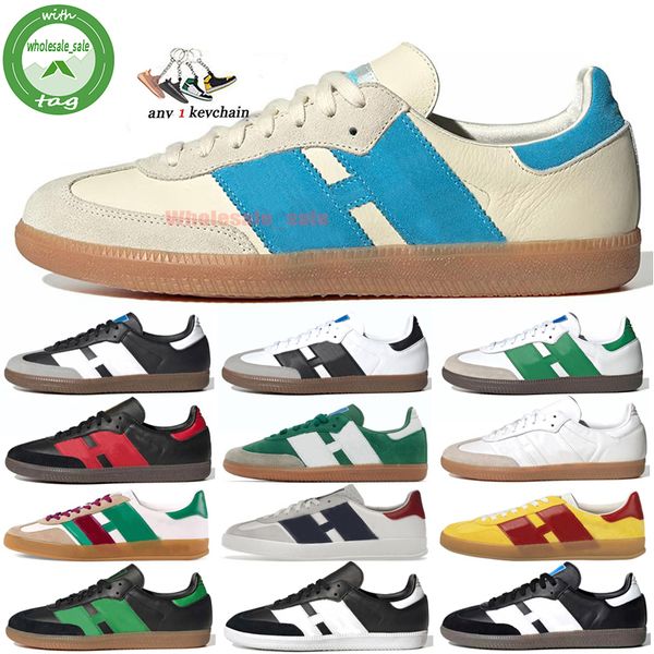 

with box og original designer casual shoes vegan white black gum red gazelles trainers monogram gazelle pink wales bonner cream green sambas