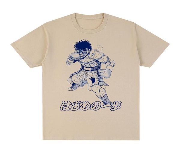 

men039s tshirts hajime no ippo makunouchi tshirt vintage 90s summer fashion cotton men tee tshirt womens men039s3993391, White;black