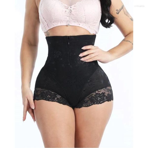 

women's shapers shapewear abdomen control postpartum tummy tuck zipper high waist shaping panties underwear lift shapes woman's hi, Black;white