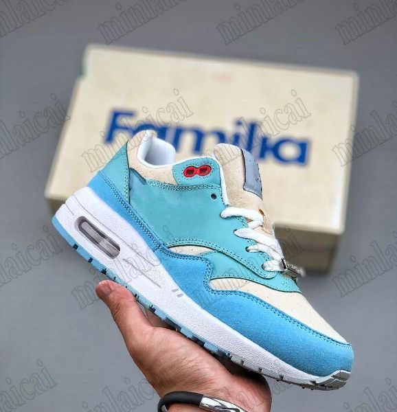 

designer shoes 1 puerto rico blue gale 1s orange frost mens womens sports sneakers air cushioning technology trainers, Black