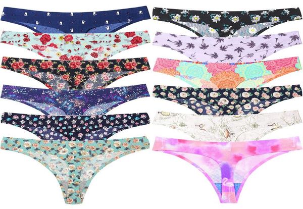 

women woman thong lingeries underwear panties low waist briefs womens seamless ladies thongs floral lady underpants lingerie 4012777, Black;pink