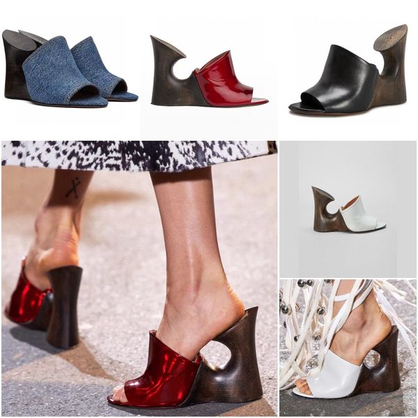 

designer women la sculpture sandals luxury fashion banquet high-quality high-heeled sandal size 35-41, Black