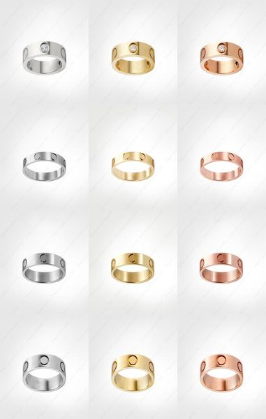 

love screw ring mens rings classic luxury designer jewelry titanium steel alloy goldplated gold silver rose new jewelry7976889, Slivery;golden
