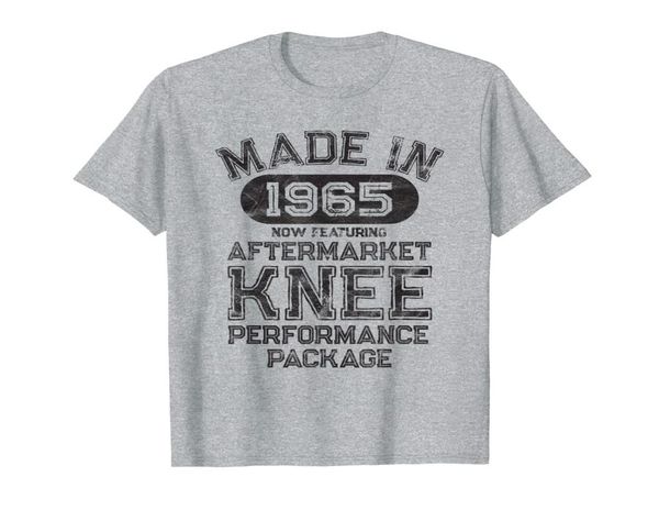 

knee replacement get well gift made in 1965 tshirt012349513023, White;black