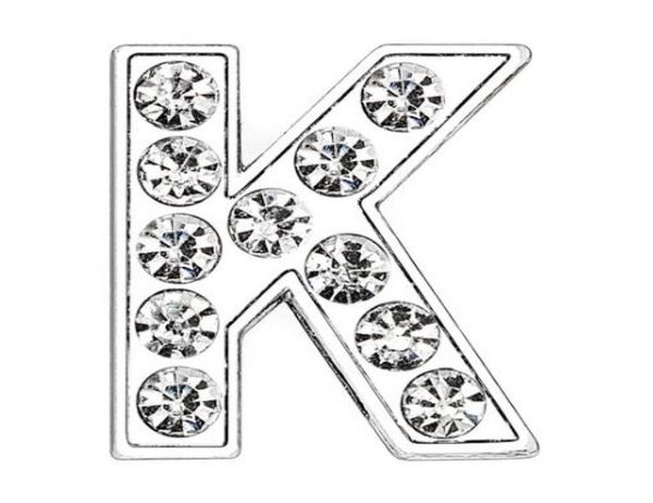 

50pcslot 8mm k full rhinestones silver slide letter diy charms fit for 8mm leather bracelet phone strips sl00064995462, Bronze;silver