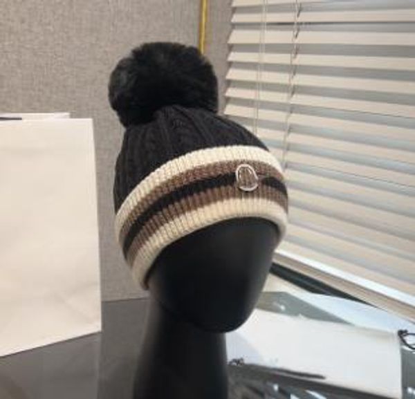 

cap all-match windproof ins fluffy ball caps winter warm hats woolen cap plush ear protection cycling, Blue;gray