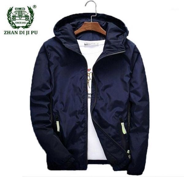 

spring autumn bomber jacket men women casual solid windbreaker zipper thin hooded coat outwear male plus size 7xl19170433, Black;brown