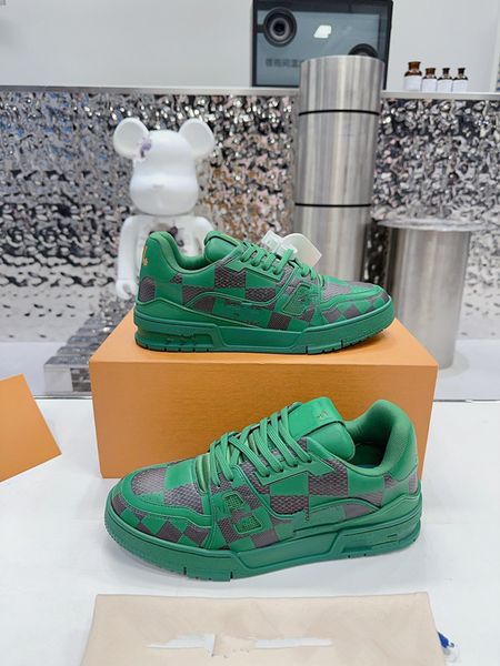 

2023 designer virgil trainer casual shoe sneakers black white panda fashion low shoe platform leather sloe rubber men women outdoor walking