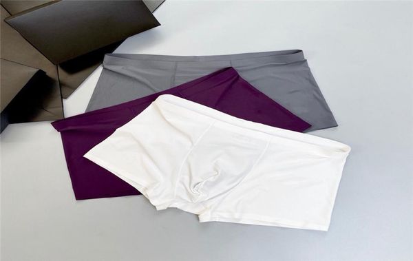 

2021 mens designers boxers brands underpants classic mens boxer casual shorts underwear breathable cotton underwears 3pcs wit8729843, Black;white